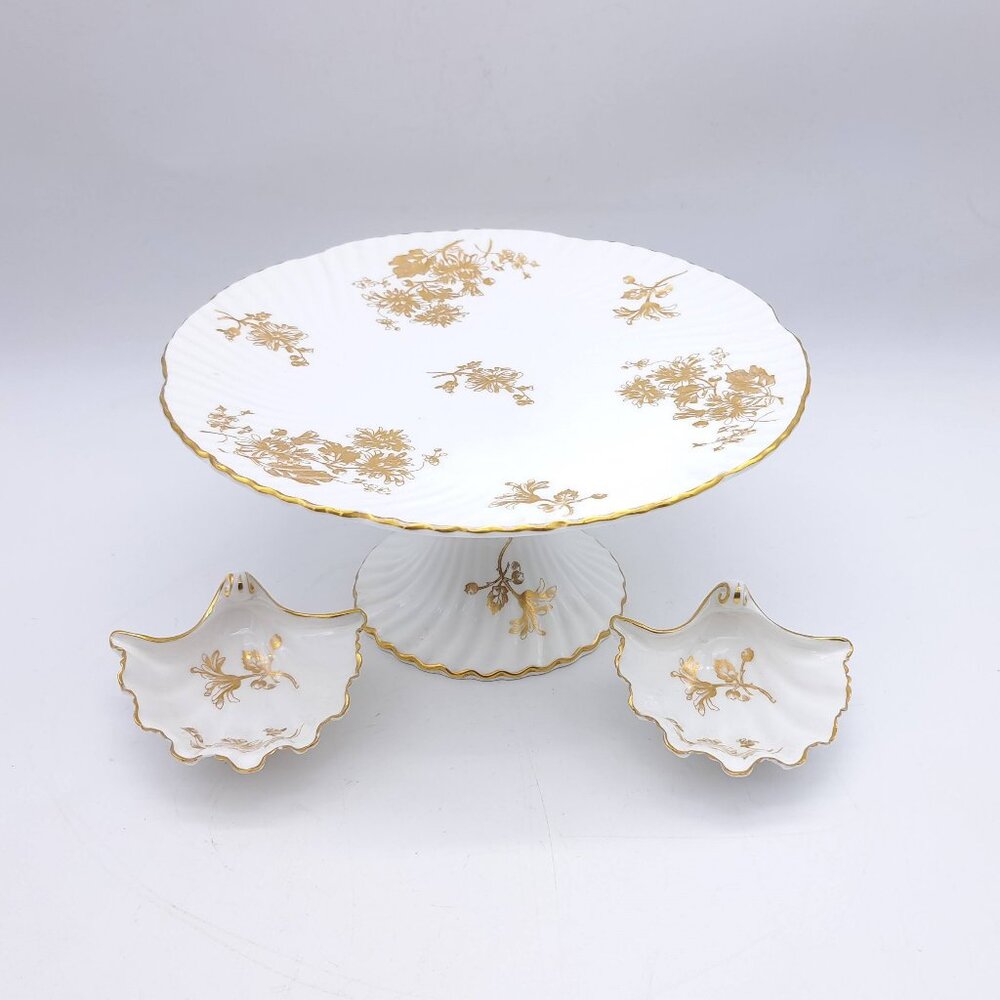Hammersley & Co Cake Stand Plus Oyster Bowls